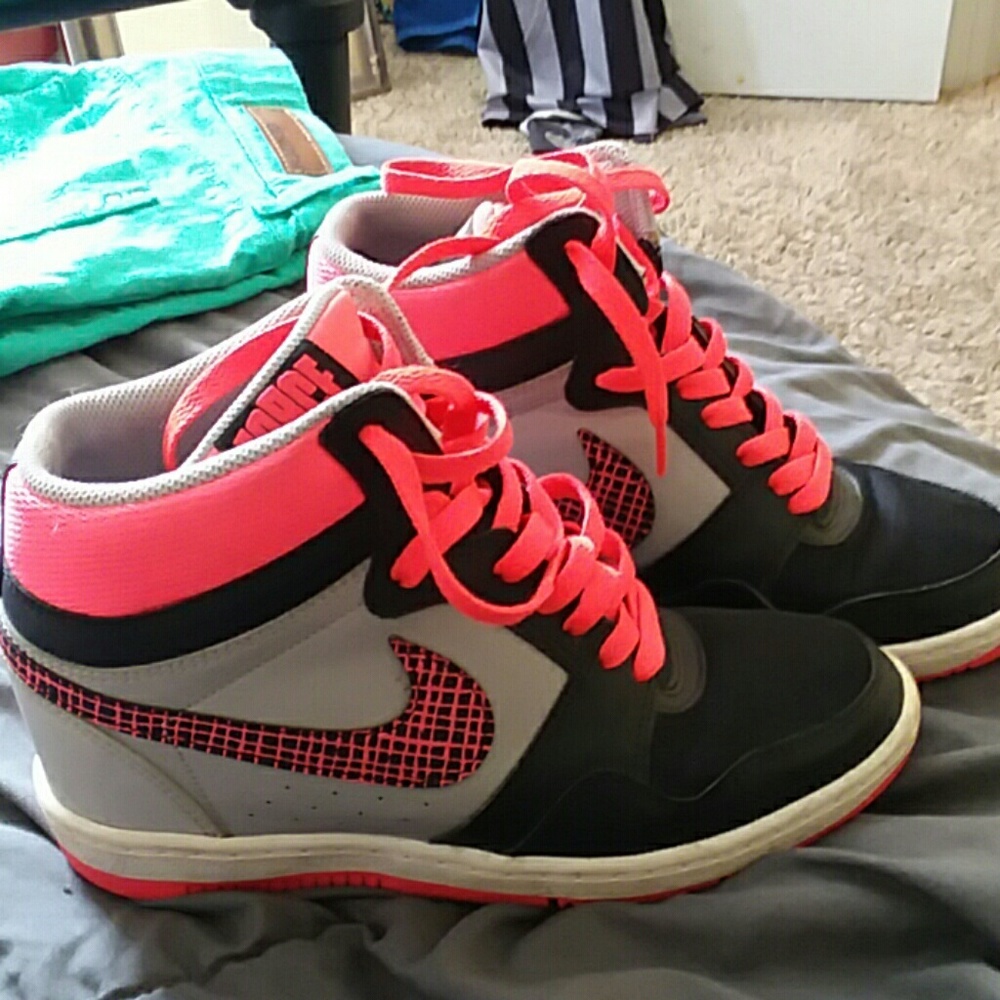 Nike hidden-heel sneakers